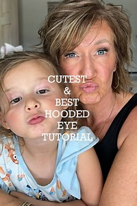 This is possibly my best, and by far my cutest, hooded eye tutorial yet! AND this proves that hooded eyes are hereditary, not just an age thing. 💕Key tip: place your darkest shade ABOVE your crease. Trust me, it’s a game-changer! #hoodedeyes #makeuptips #tutorialcomingsoon #mompreneur #nanalifeisthebest | Sonya Jo Frame