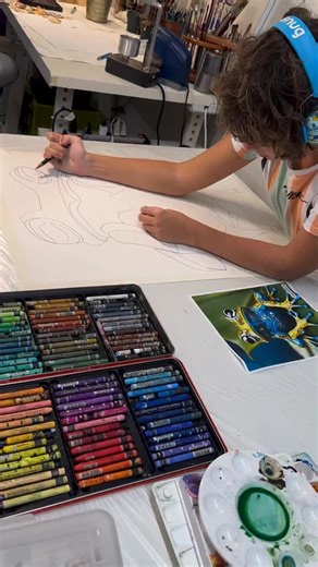 14K views · 855 reactions | Meet Viktor, the watercolor wizard! His Frog masterpiece is a hop to it - a stunning frog artwork that’ll make you leap with joy! Viktor’s got a way with colors, and this piece is a true work of art. Follow him for more magical creations! #watercolor #art #frogsofinstagram #artist | Vichy’s art | Facebook