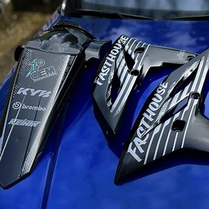 Kawasaki 2017 KLX140 Plastics Kit: Complete Wrap & Fender Kit - OEMdirtbikeparts.com