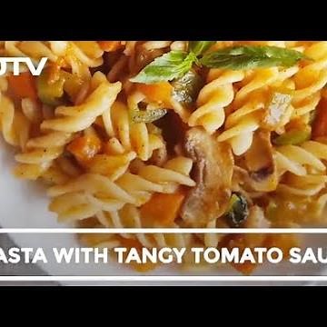 How To Make Pasta with Tangy Tomato Sauce | Easy Pasta with Tangy Tomato Sauce Recipe Video