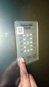 Samsung double door 236L refrigerator temperature setting#timelapse #Samsungfridge