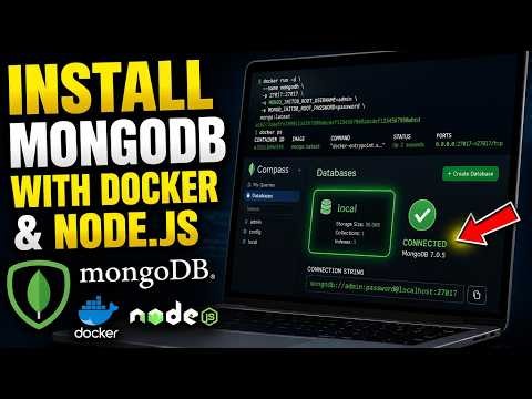 How to install MongoDB with Docker and connect using Node - Step By Step