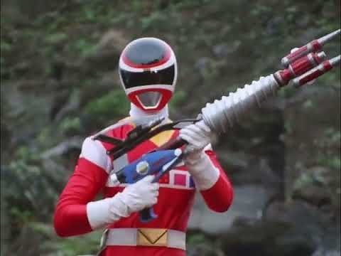 Gingaman Vs Megaranger - Team Up Fight