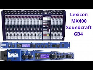 Soundcraft GB4 24||32 Channel Mixing console || With Lexicon Mx 400 Fx Processer || #gb4#fx#Mx200