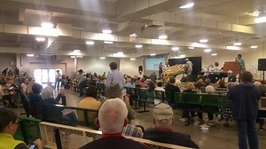 A quilt at the Mennonite Relief Sale auction today went for $15,000. Read the whole story in tomorrow's paper. | The Hutchinson News