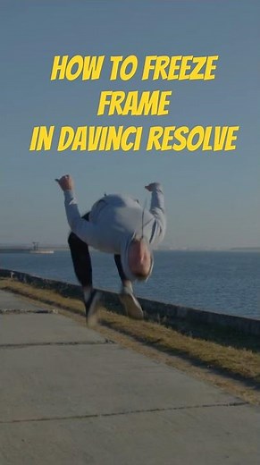How to freeze frame in Davinci Resolve