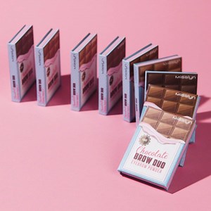 3, 2, 1 ... WOW! WOW your brows with our Chocolate Brow Duo Eyebrow Powder. 😍 | Misslyn Cosmetics