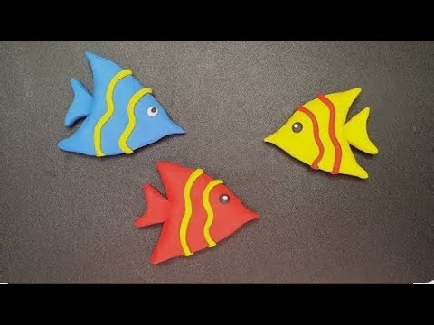 How to make a Clay Fish #viral #easy #fish #cały