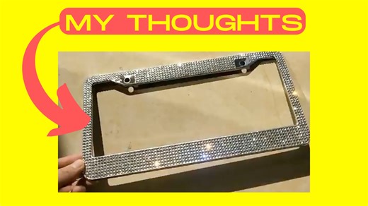 Watch Check This Out Bling Car License Plate Frame on Amazon Live