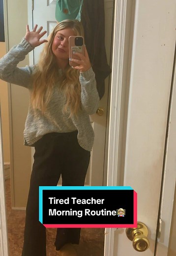 realistic morning routine as a teacher #teachertok