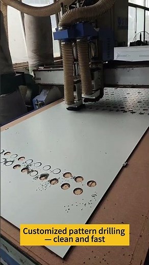 Watch how we drill perfect holes in Aluminum Composite Panels.Factory direct support.