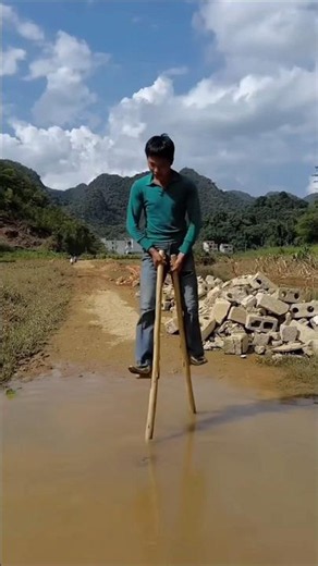 Golden Shoes vs Mud! 😱 Impossible Water Crossing! #Shorts