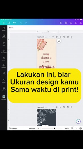 Cara Print File di Canva Sesuai Ukuran Kertas