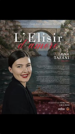 Made in Belsh on Instagram: "Ana Tafani nga qyteti i Belshit është një soprano e re lirike shqiptare, e diplomuar me Master në Opera Performance në Australi, në Griffith University, ku u vlerësua me rezultate të shkëlqyera akademike. Gjatë studimeve u dallua për cilësitë e saj vokale dhe interpretative, duke interpretuar role kryesore si Contessa në Le nozze di Figaro dhe Phyllis në Iolanthe. Ajo është fituese e Çmimit të Parë në Joyce Campbell Competition, sukses që i hapi rrugën pjesëmarrjes n