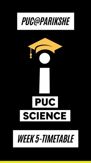 PARIKSHE | Our Week 5 PUC batches timetable is here! 📅 Classes begin Monday. Get started with your ultimate study buddy 💪 #Parikshe #PUC... | Instagram