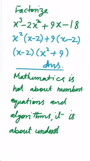 factorization of cubic polynomial igcse 0580 4024 mathematics practice question #shorts