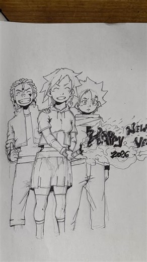 @codenink | Starting the year with ink, dreams, and unfinished panels. 🖤📖 Happy New Year #manga #mangadrawing #mangart #animeart #animeartist... | Instagram