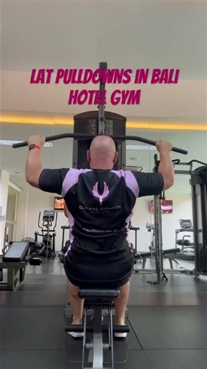Lat Pull Downs in Bali Hotel gym #gym #workout #weighttraining #strengthtraining #workingout