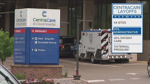 St. Cloud-based CentraCare to lay off about 535 employees