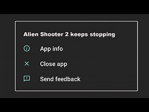 How to fix Alien Shooter 2 keeps stopping close app problem android 2025