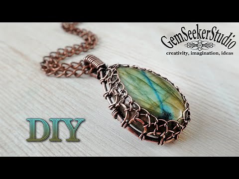 Easy DIY wire wrapping Tutorial. Craft Your Own Wire Wrap Pendant 2