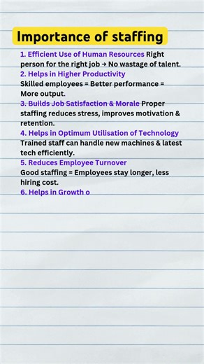 Importance of Staffing Tricks | Class 12 Business Studies | #businessstudiesclass12