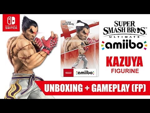 Kazuya amiibo Unboxing & Gameplay | Super Smash Bros Ultimate on Nintendo Switch OLED