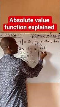 Understanding Absolute Value Function | Step-by-Step Solution Explained