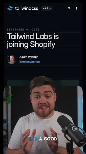 Tailwind just got bought...