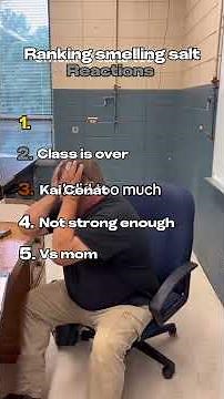 Ranking smelling salt reactions