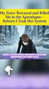 My Sister Betrayed and Killed Me in the Apocalypse—Reborn I Took Her System#anime #Manga #animerecap