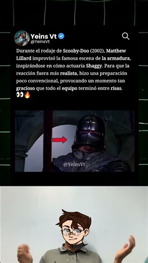 Durante el rodaje de Scooby Doo (2002), Matthew Lillard quería que todo pareciera real