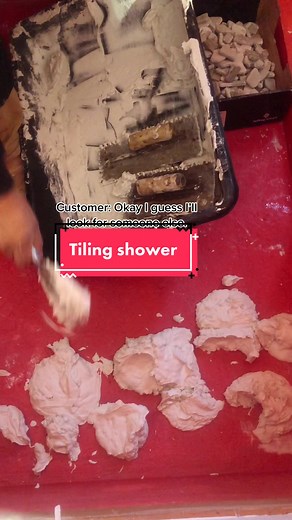 Tiling a shower scenario what would you do? #tile #showertile #bathtile #contractor #debate #customer #construction #tiling