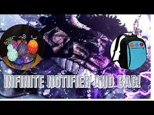 Purchasing Infinite notifier and fruit bag in Grand Piece Online