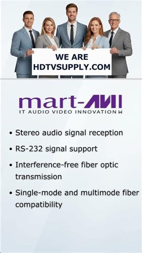 Smart-AVI FVX-3000-PRO-RX-S DVI-I /VGA Multimode Fiber Extender Receiver with Stereo Audio