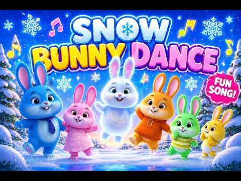 Snow Bunny Dance ❄️🐰 | Fun Winter Song for Kids | Moodrop Family