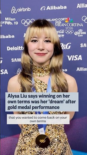 Alysa Liu says winning on her own terms was her 'dream' after gold medal performance