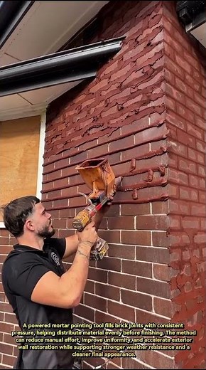 Brick Pointing Machine Speeds Up Masonry Like Never Before!