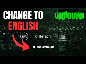 How to Change Language to English in NFS Unbound