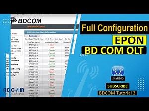 EPON OLT Full Configuration (BDCOM) | Step-by-Step Guide || How to configure Epon olt #EPON #OLT