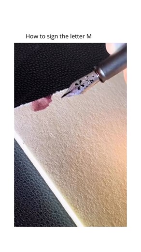 Calligraphy Videos on Instagram: "M is a letter shaped by rhythm and return. It rises with a calm vertical, then leans inward as if gathering its thoughts before lifting itself again with renewed clarity. The second ascent feels more certain, more grounded, and the final stroke settles gently, completing a form that looks like movement held in balance. M feels like a quiet journey across the page, marked by intention at every turn. Its sound carries a soft resonance, a low hum that lingers and c