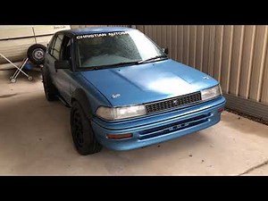 Sounds Like a BANSHEE - AE94 V8 Toyota Corolla LS1 Swapped - NEW 3" Dual Exhaust LS1 Modification