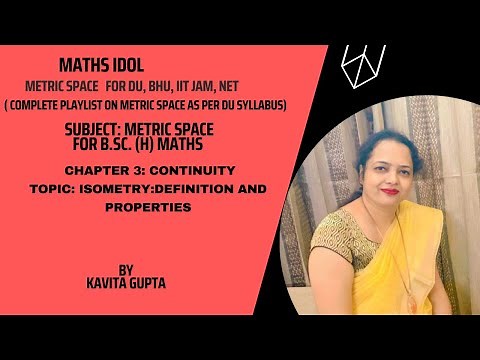 Lec 3.9: Isometry : Definition and properties