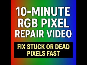 RGB Pixel Repair Video – Fix Stuck or Dead Pixels - 10-Minutes of Flickering