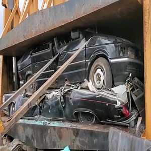 2.7M views · 10K reactions | Car Crusher Crushing Cars 80 1988 cadillac deville eureka hearse | Mysterious Aliens | Facebook