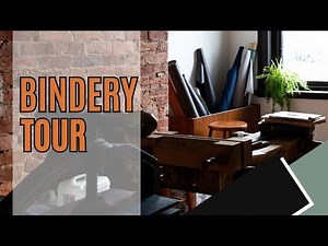Tour my Book Bindery (sorry I didn't clean!)