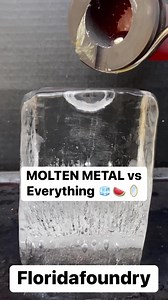 2.2M views · 26K reactions | MOLTEN METAL vs Everything 流爵#Satisfying #Experiments #Science #RedHot #Metal #MoltenMetal #ASMR #Casting | Florida Foundry | Facebook