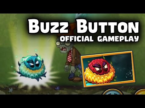 Buzz Button Official Gameplay | Plants vs Zombies 2