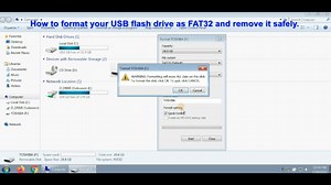 How to format your USB flash drive as FAT32