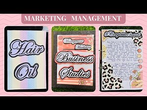 Business Studies Marketing Management on "Hair Oil" | CBSE class12 project | Project file decoration